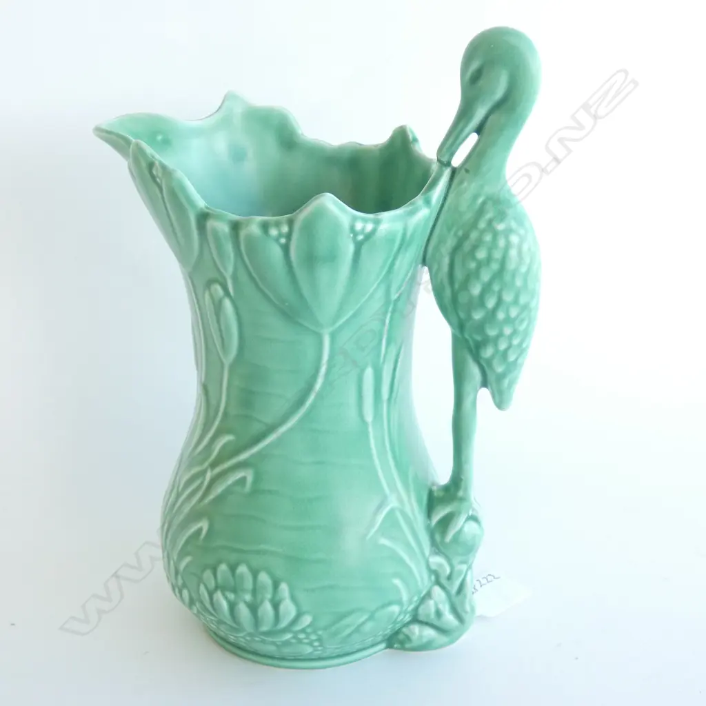 A Sylvac jug with stork handle Image 1++